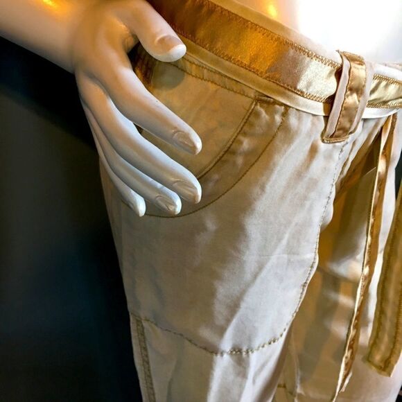 %100 SILK Drawstring bottom pants! Rare & no other - Picture 6 of 16